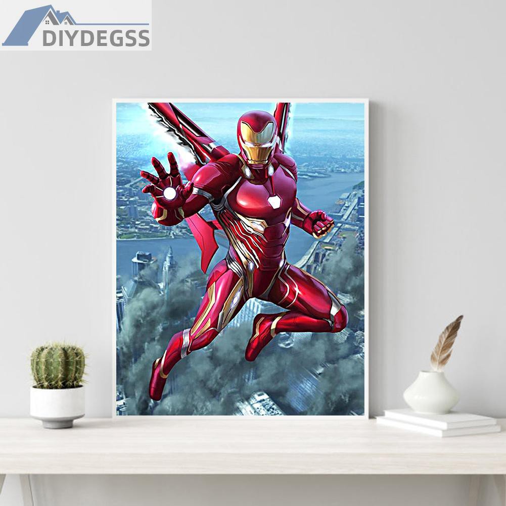 Bộ Tranh Đính Đá 5d Tự Làm Hình Iron Man 12.2