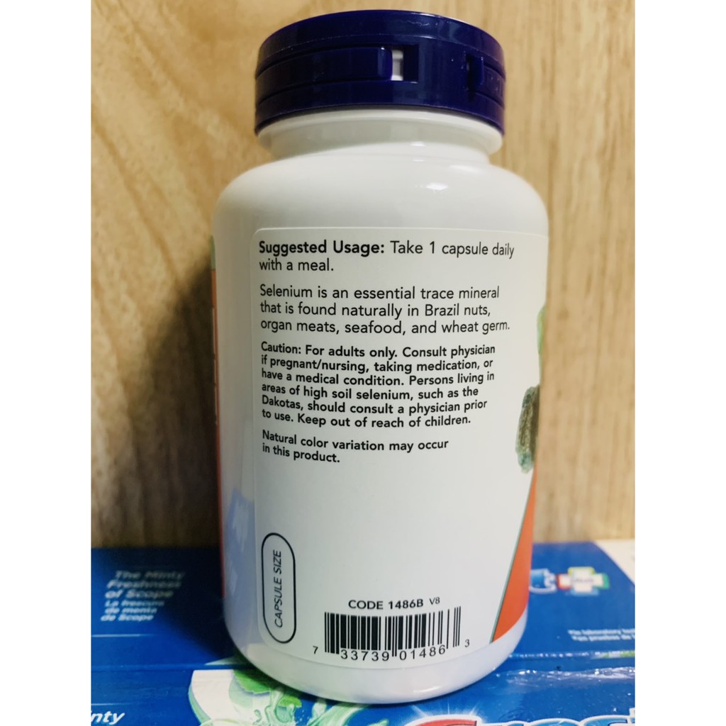 Now Foods Selenium hộp 180 viên
