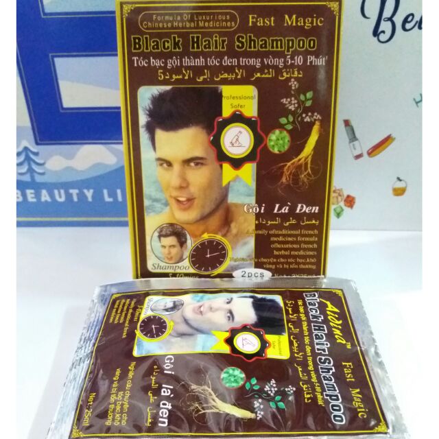 Dầu Gội Là Đen Tóc Black Hair Shampoo