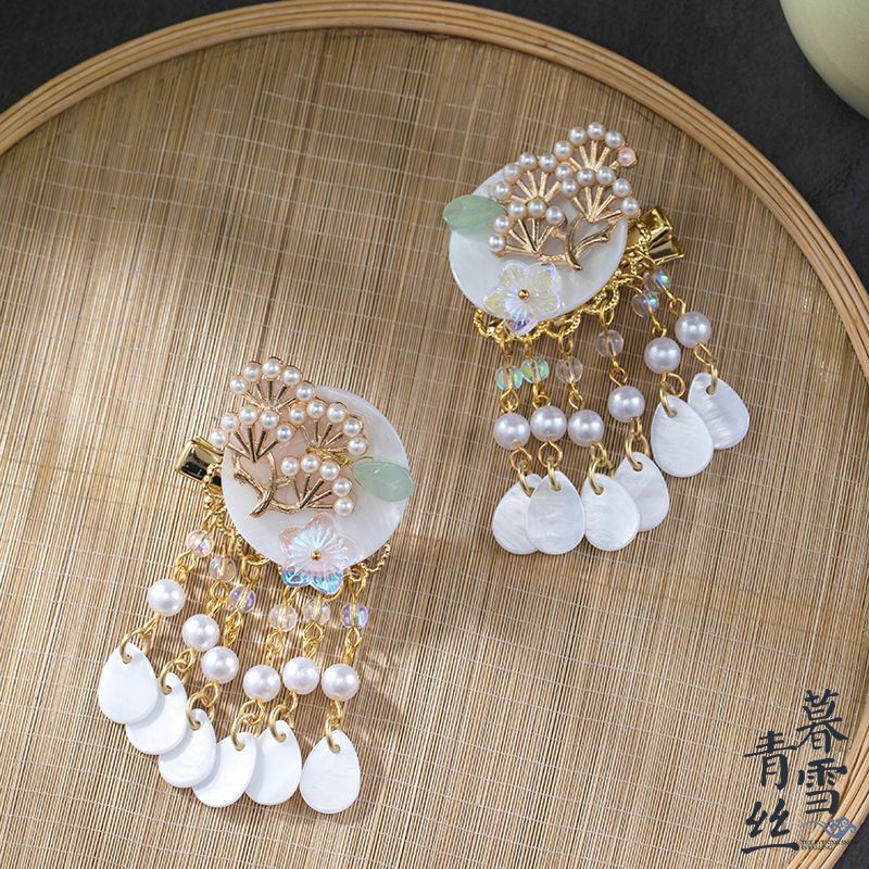 Kẹp tóc tua dài phụ kiện tóc cổ trang