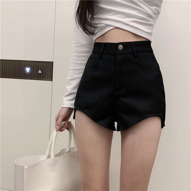 Quần Short Ôm Dáng Lưng Cao Xẻ Tà Phong Cách Thời Trang Mùa Hè Hàng Mới Dành Cho Nữ