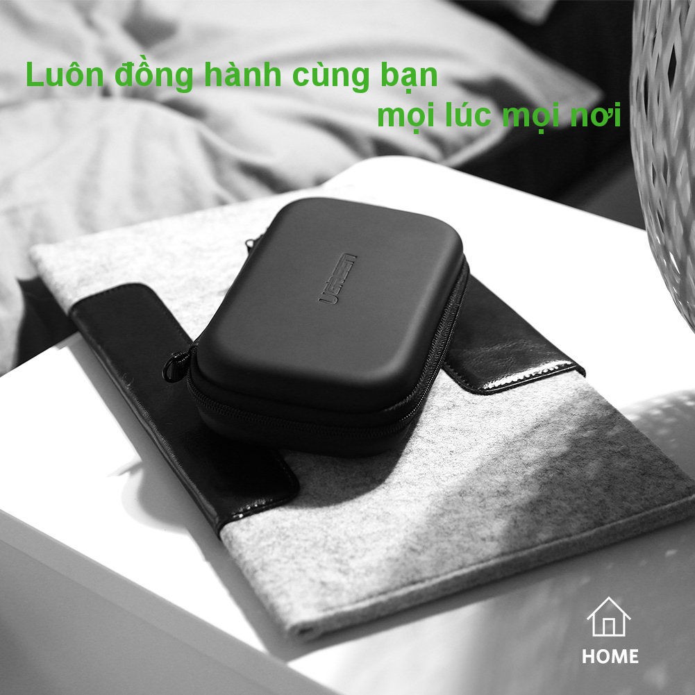 Hộp Ugreen 50274 đựng phụ kiện công nghệ tai nghe thẻ nhớ cáp USB ổ cứng - Hapu Shop