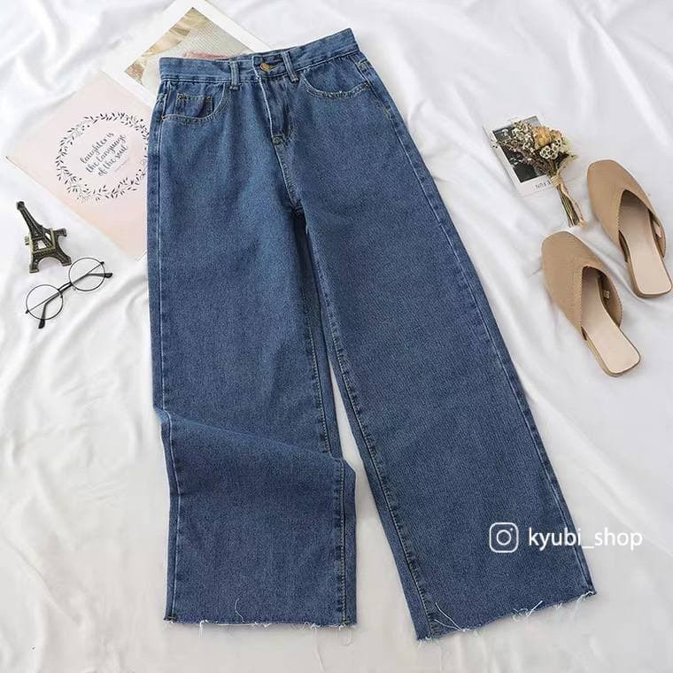 Quần Jeans Baggy Ống Rộng [ Nhạt _ Đậm ] - Kyubi BJR21 | BigBuy360 - bigbuy360.vn