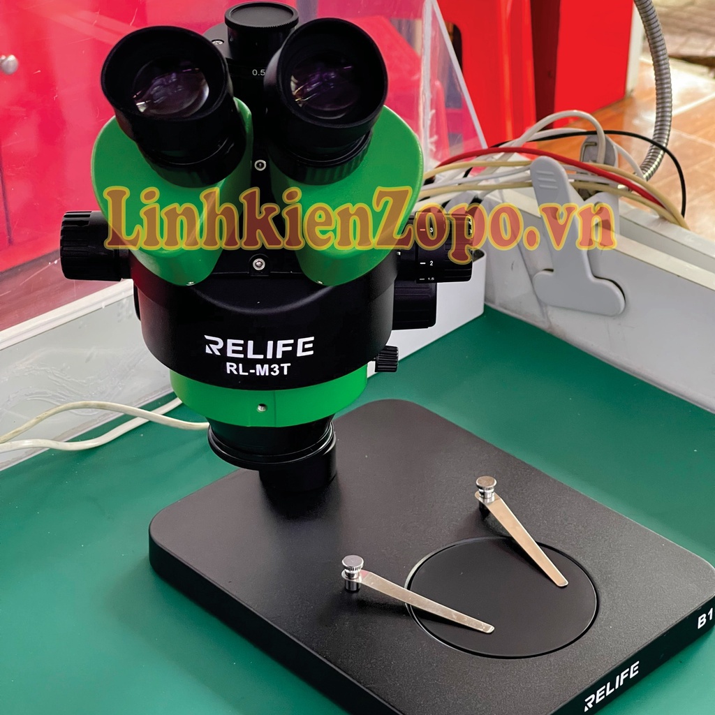 Kính hiển vi 3 mắt RELIFE RL-M3T.B1 Kèm Camera 4k Ultra HD nối LCD VGA HDMI