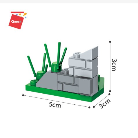 QMAN1726 - BỘ LẮP RÁP LEGO XE BỌC THÉP MAI PHỤC