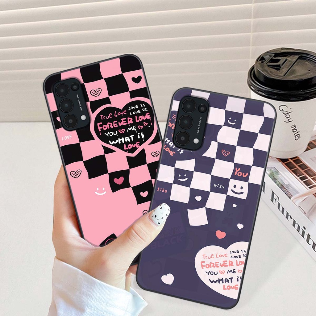 Ốp Oppo Reno5 4G / Reno5 5G / Reno 5 in hình trái tim, caro kẹo ngọt đầy cá tính siêu đẹp siêu chất