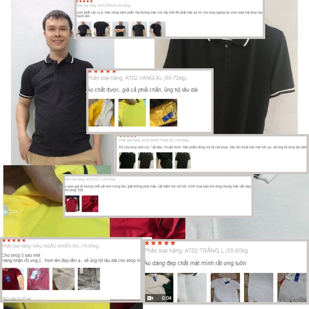 Áo polo nam tay lỡ đẹp áo thun nam trơn cổ bẻ chất cotton chính hãng cao cấp Thời Trang trung niên THE-QUALITY AT02 | BigBuy360 - bigbuy360.vn