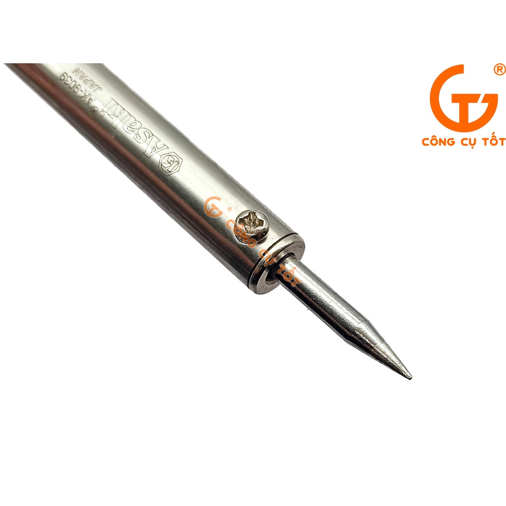 Mỏ hàn nung mỏ nhọn cán nhựa PBT 40W Asaki