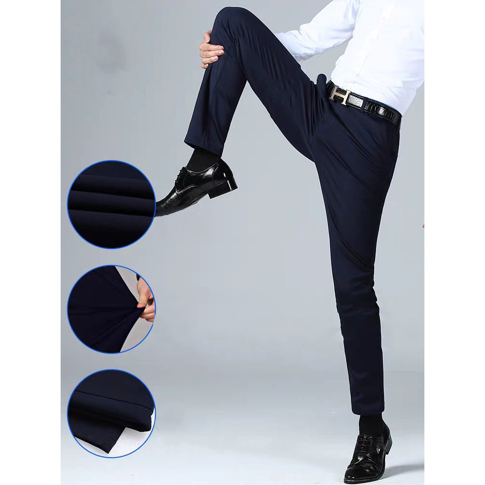 [CAO CẤP] Quần Âu Nam , Quần Tây Nam Cao Cấp Màu Đen Hàn Quốc Dáng Ôm Body | BigBuy360 - bigbuy360.vn