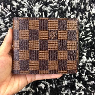 ⚡shop yêu thích⚡ siêu sốc ví ngắn caro nâu - ảnh thật - ví ngắn , bóp ngắn, ví da ngắn