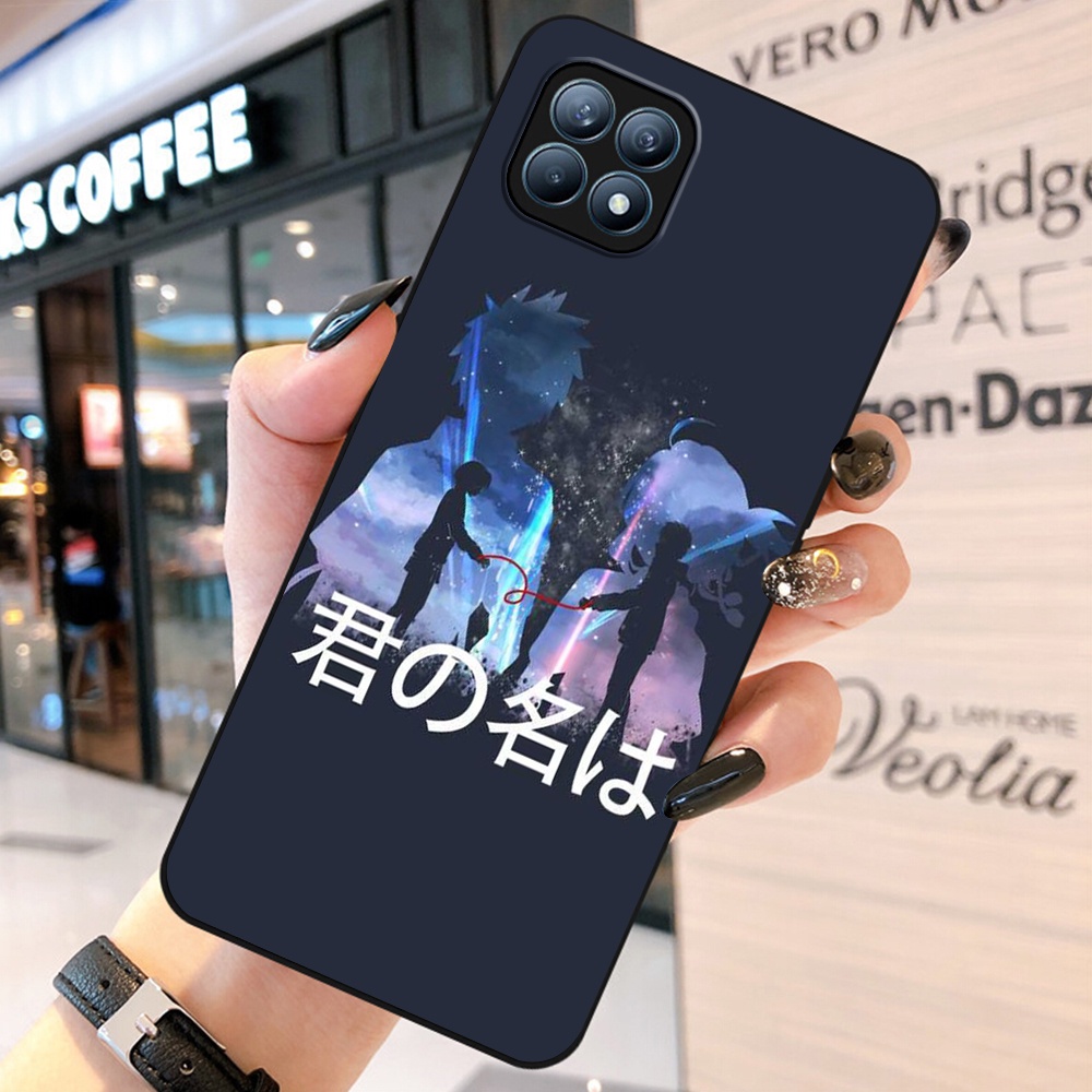 Ốp Điện Thoại tpu Silicon Mềm Màu Đen Hình anime your name sl50 Cho realme 8 4g 8 5g 8 pro xt x2 pro