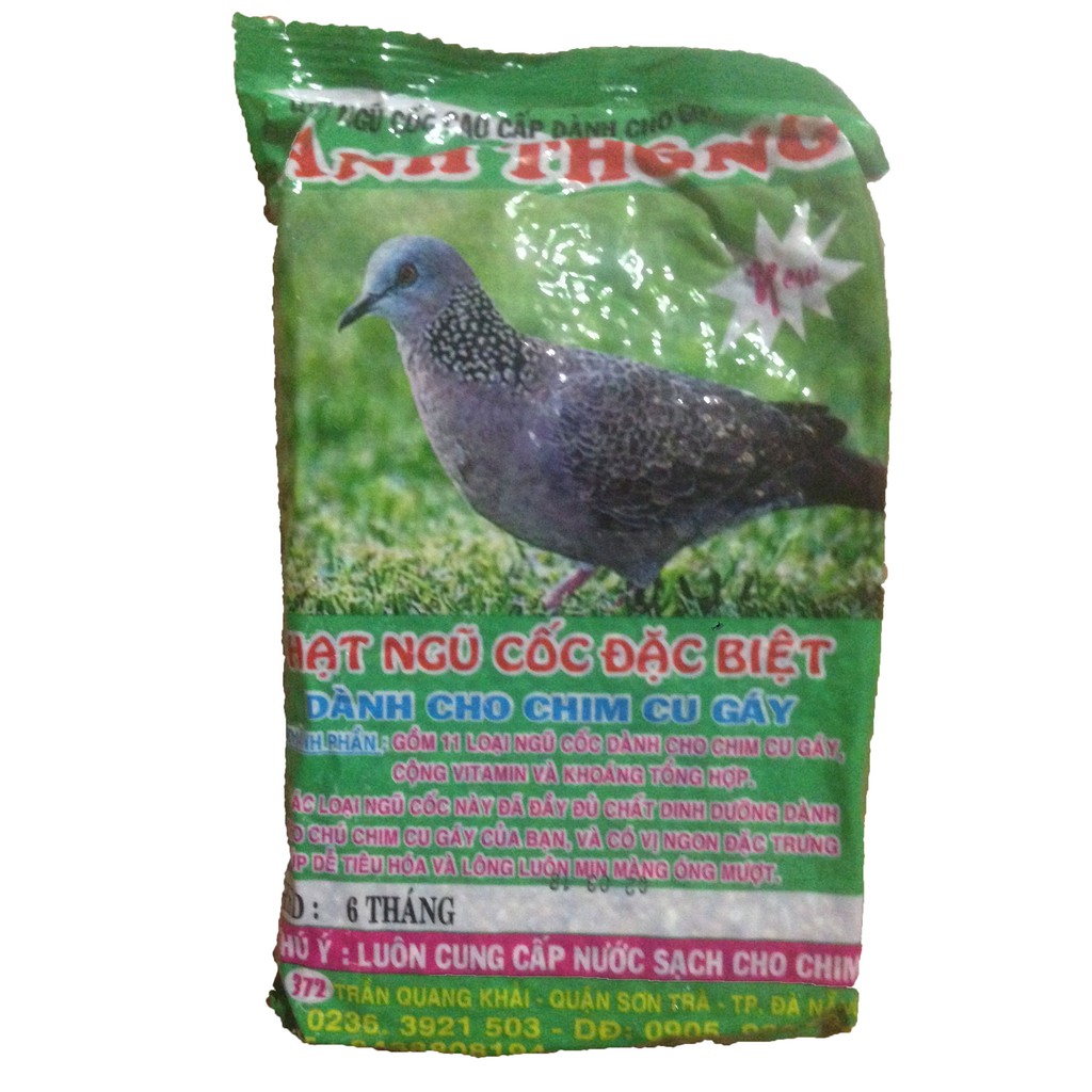 Ngũ cốc Anh Đức cho chim cu gáy 12 loại hạt, gói 400g. Thức ăn cho chim.  Phụ kiện lồng chim Quang Tuân | Lazada.vn