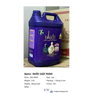 Nước Giặt Paris 5 Lít