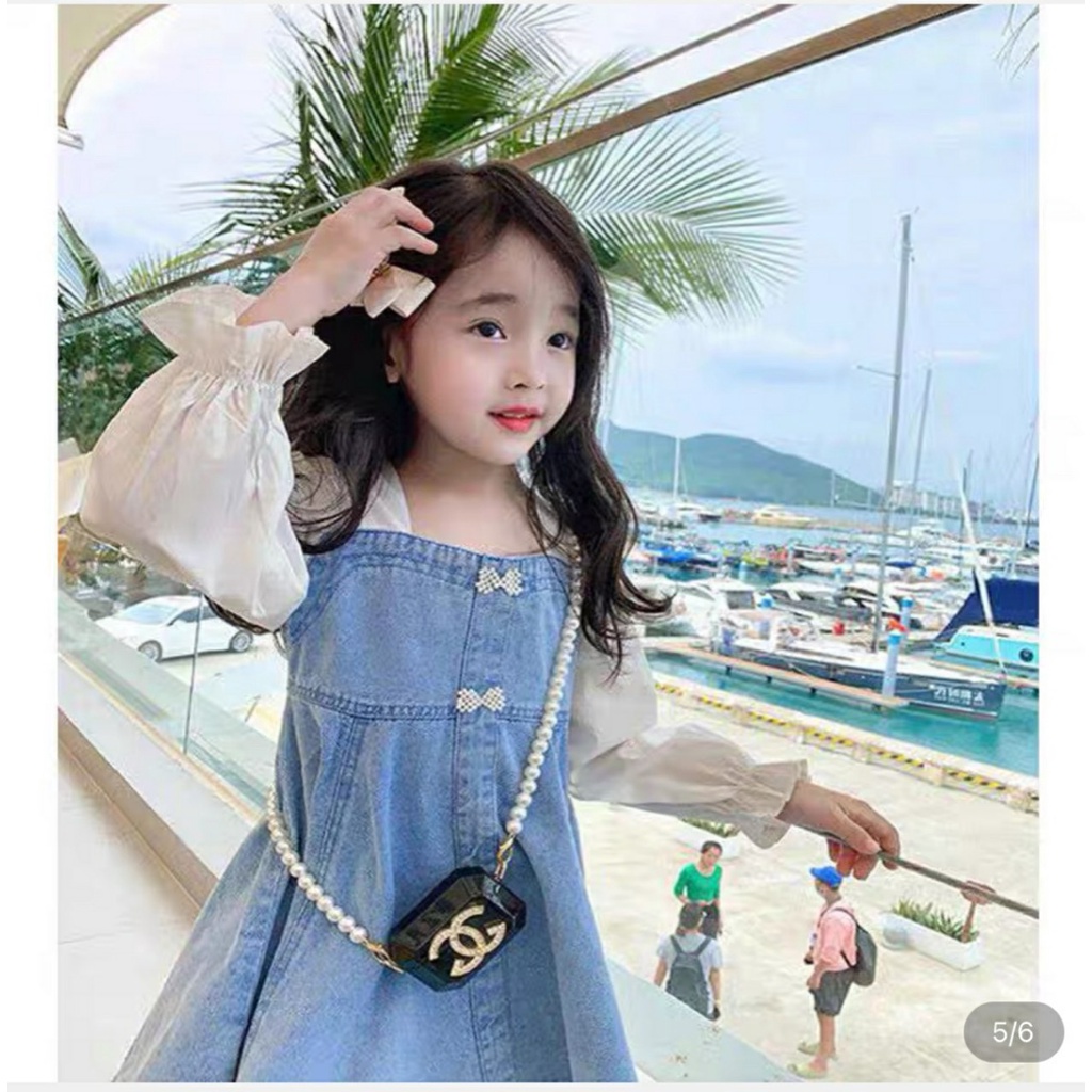 Váy jean cho bé gái cao cấp dáng xòe 8-20kg