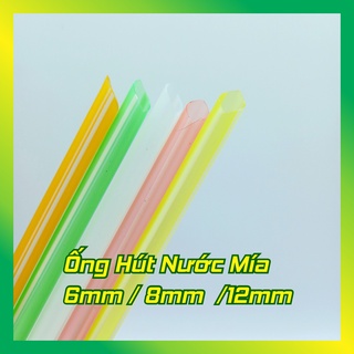 Ống hút sọc trong, hút nước mía, hút trà sữa