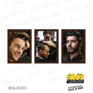 Bộ 3 khung ảnh tạo mẫu tóc nam, Hair đẹp sang trọng và phong cách giá rẻ