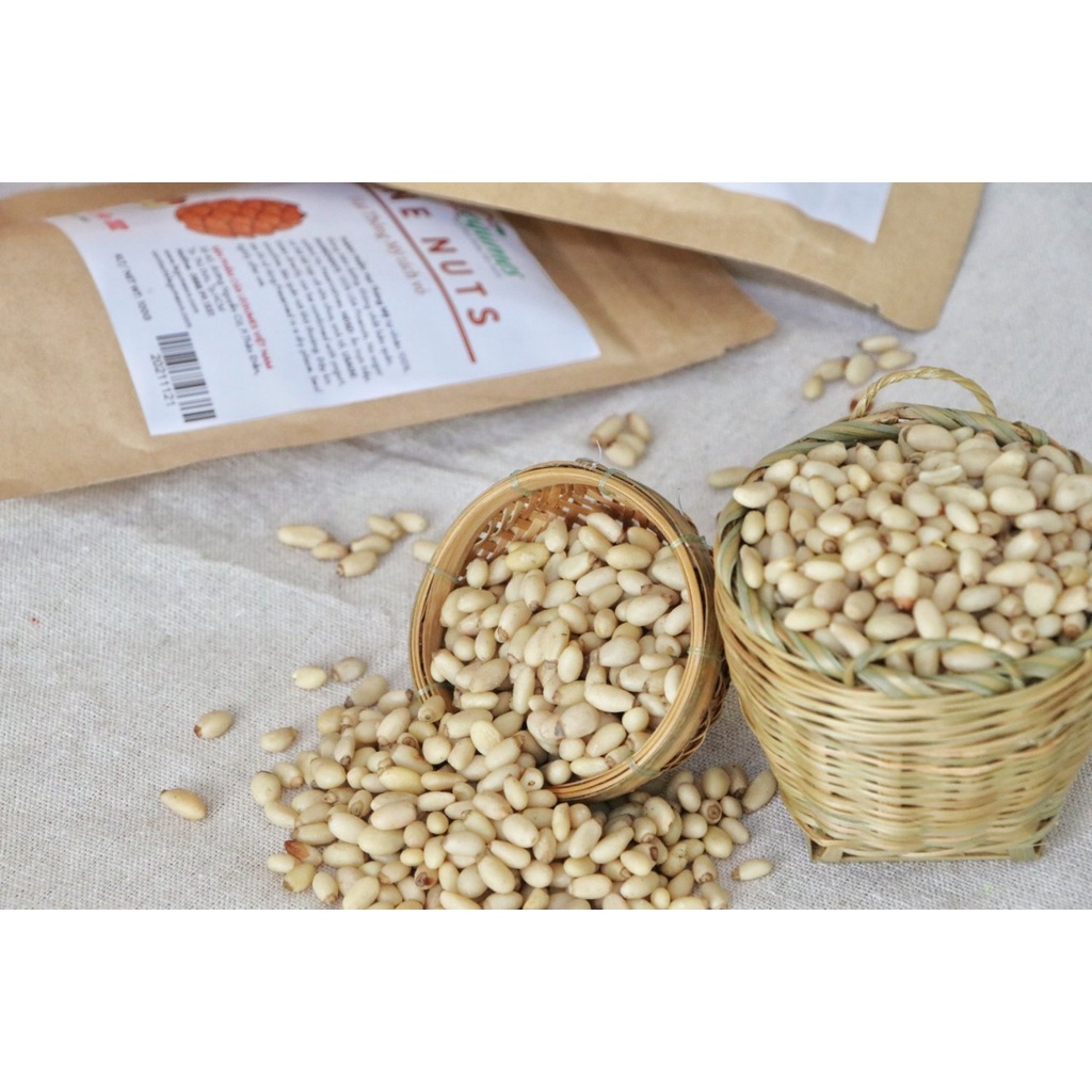 Hạt thông Mỹ hữu cơ đã tách vỏ 100g/500g, ăn liền, tốt cho sức khỏe - Pine Nut no shell 100g/500g [ LÉGUMES VIỆT NAM ]