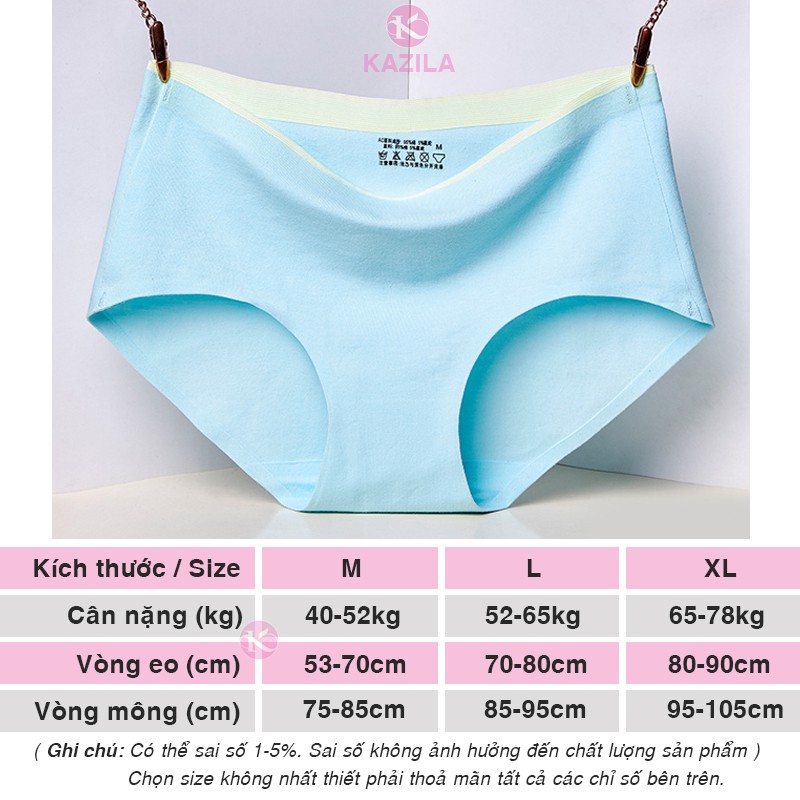 Quần lót nữ cotton cao cấp cạp ép, quần lót không viền may ôm hông nâng mông kazila QLH28 | BigBuy360 - bigbuy360.vn