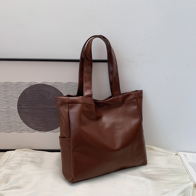 Túi đeo vai màu trơn phong cách retro thời trang cho nữ 2021