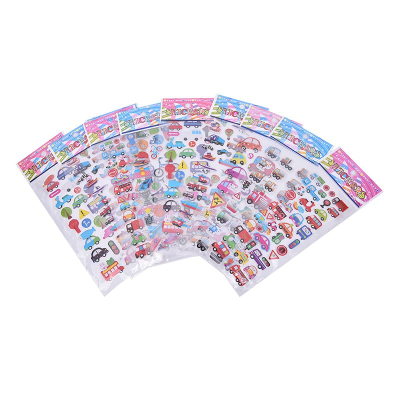 Bộ 2 Sticker Hoạt Hình Dán Trang Trí Sổ Tay