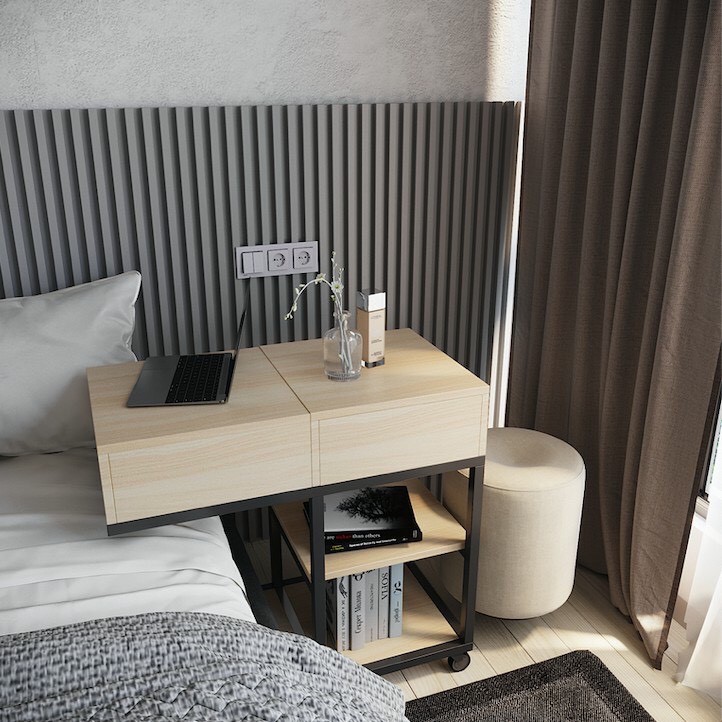 BÀN TRANG ĐIỂM ĐẸP CÓ GƯƠNG BẰNG GỖ KẾT HỢP BÀN LÀM VIỆC NHỎ GỌN THÔNG MINH GIÁ RẺ. | BigBuy360 - bigbuy360.vn
