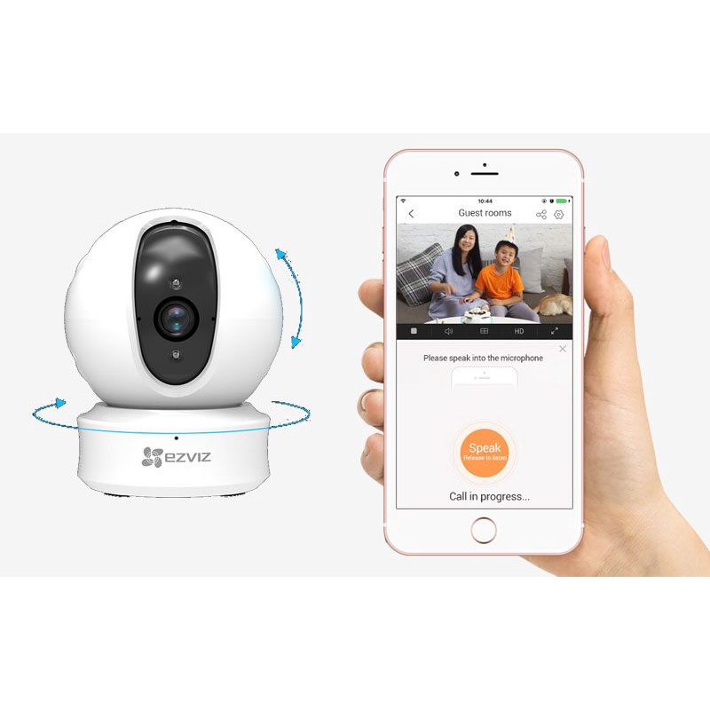 Camera IP Wifi Xoay Thông Minh EZVIZ CS-CV246 (720P), Có Cảnh Báo Chuyển Động, Âm Thanh Đàm Thoại 2 Chiều.