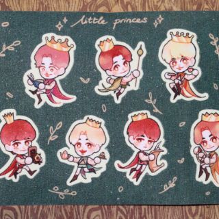 Sticker tấm chibi BTS