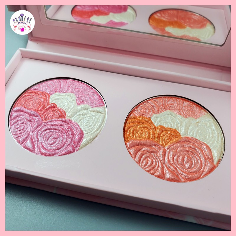 Phấn má hồng hai màu ISMINEE cao cấp - Phấn má màu hồng dâu ngọt ngào và hồng cam mã IM141 | BigBuy360 - bigbuy360.vn