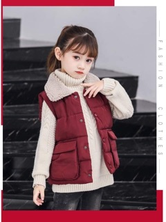 ÁO GILE PHAO CỔ LÔNG CHO BÉ