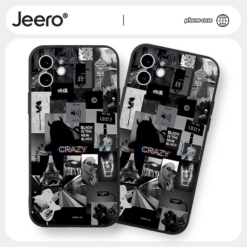 Ốp lưng JEERO Hình dễ thương đẹp cho iphone 14 13 12 11 Pro Max SE 2020 X XR XS 8 7 ip 6S 6 Plus kute HFF1213
