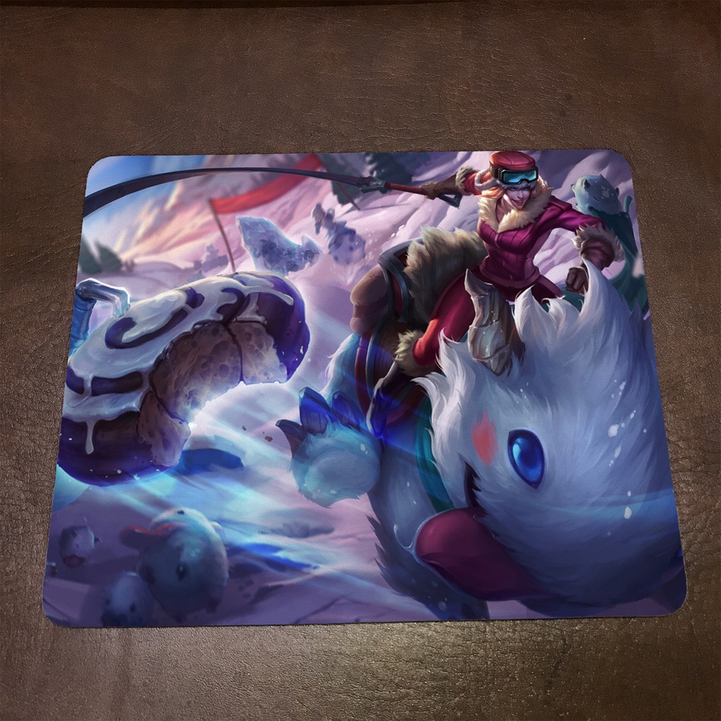 Lót chuột máy tính League of Legends SEJUANI - Mẫu 1 Mousepad cao su êm ái, nhận in theo yêu cầu