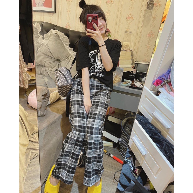 [FREESHIP - HÀNG LOẠI 1] SET KẺ ÁO COTON MIX QUẦN SUÔNG SIÊU HOT