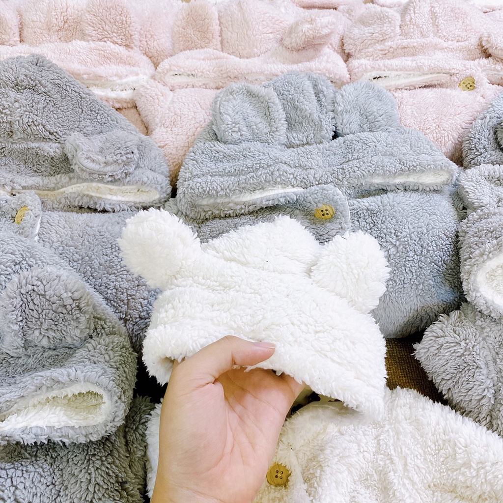 Áo khoác lông tai gấu F&amp;F xuất xịn siêu đẹp (phom to)