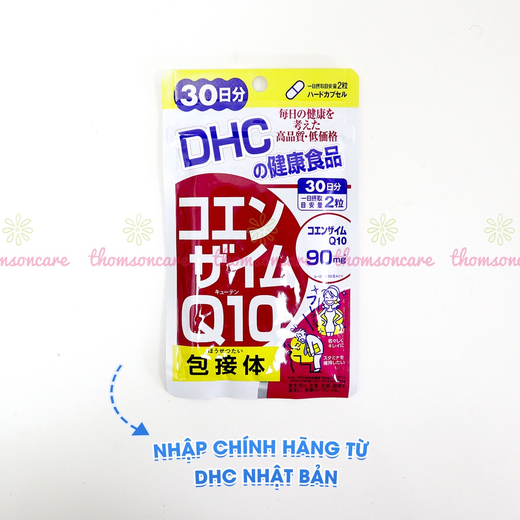 DHC Coenzyme Q10 - Bổ sung Vtm C, Coenzym tự nhiên giúp chống lão hóa trẻ da - Nhập khẩu từ DHC Nhật Bản