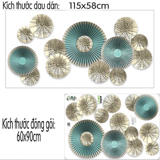 DECAL DÁN TƯỜNG VÒNG TRÒN NGHỆ THUẬT