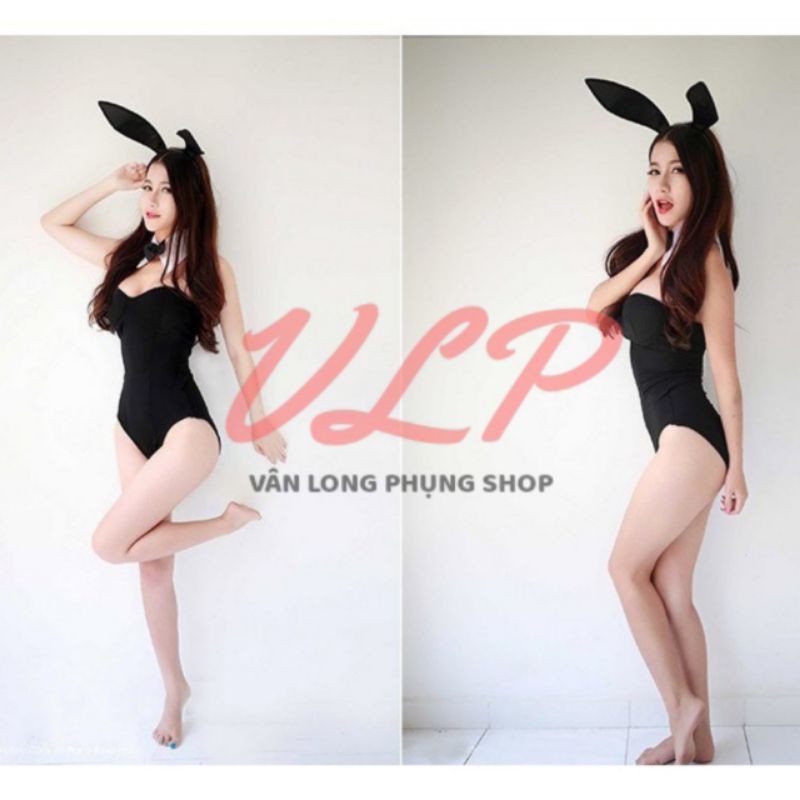 [CÓ TẤT] FULL SET COSPLAY THỎ ĐEN SIÊU XINH (DN22)