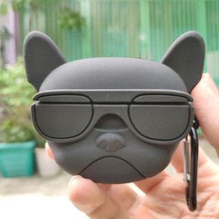 Case Vỏ Bao Đựng Tai Nghe Freebuds Pro Hình Đầu Chó Đeo Kính Siêu Ngầu - Pepe2VN