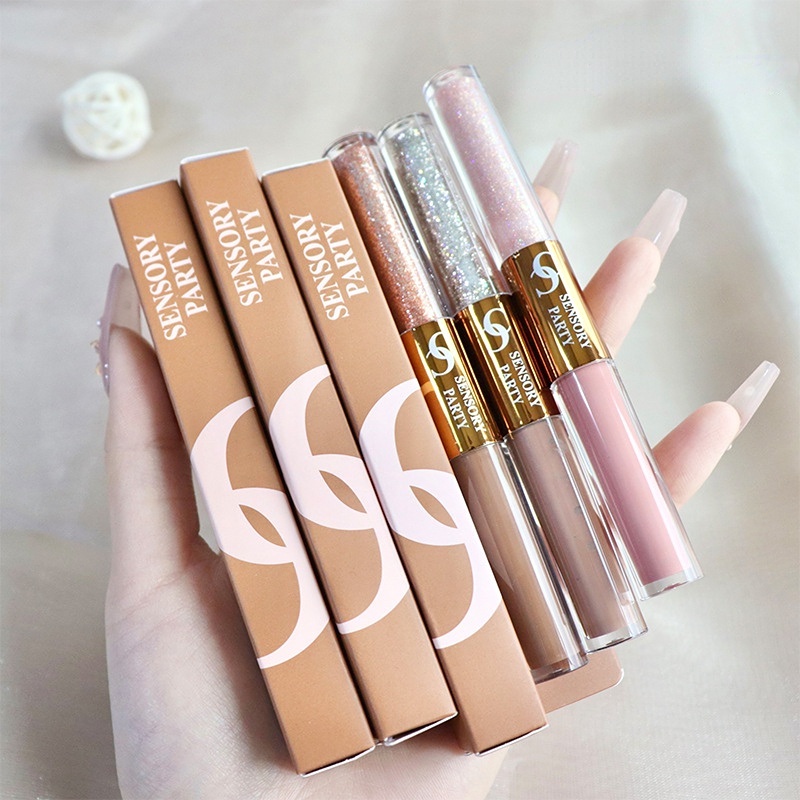 Phấn Mắt Dạng Lỏng 2 Trong 1 Chống Thấm Nước Màu Sắc Tự Nhiên