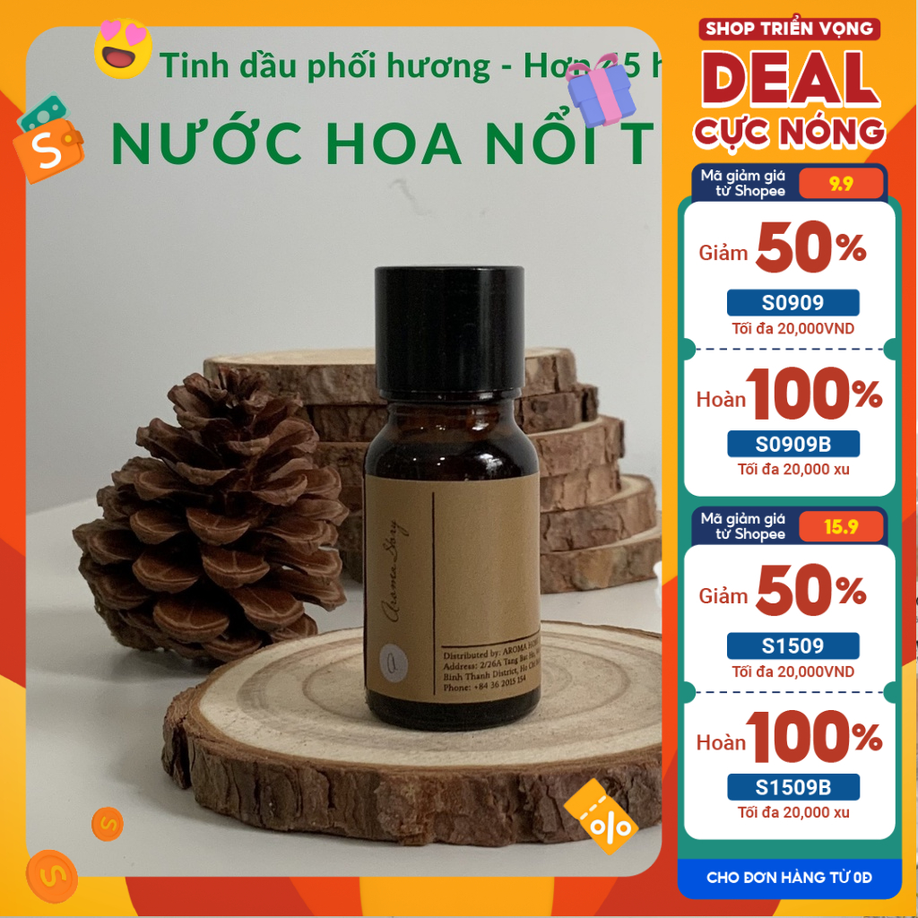 Tinh Dầu Phối Hương Các Dòng Nước Hoa Nổi Tiếng Aroma Story, Dùng Xông Phòng Khử Mùi, Làm Nến