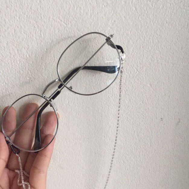 Kính nobita gọng kính kim loại mảnh + dây kính