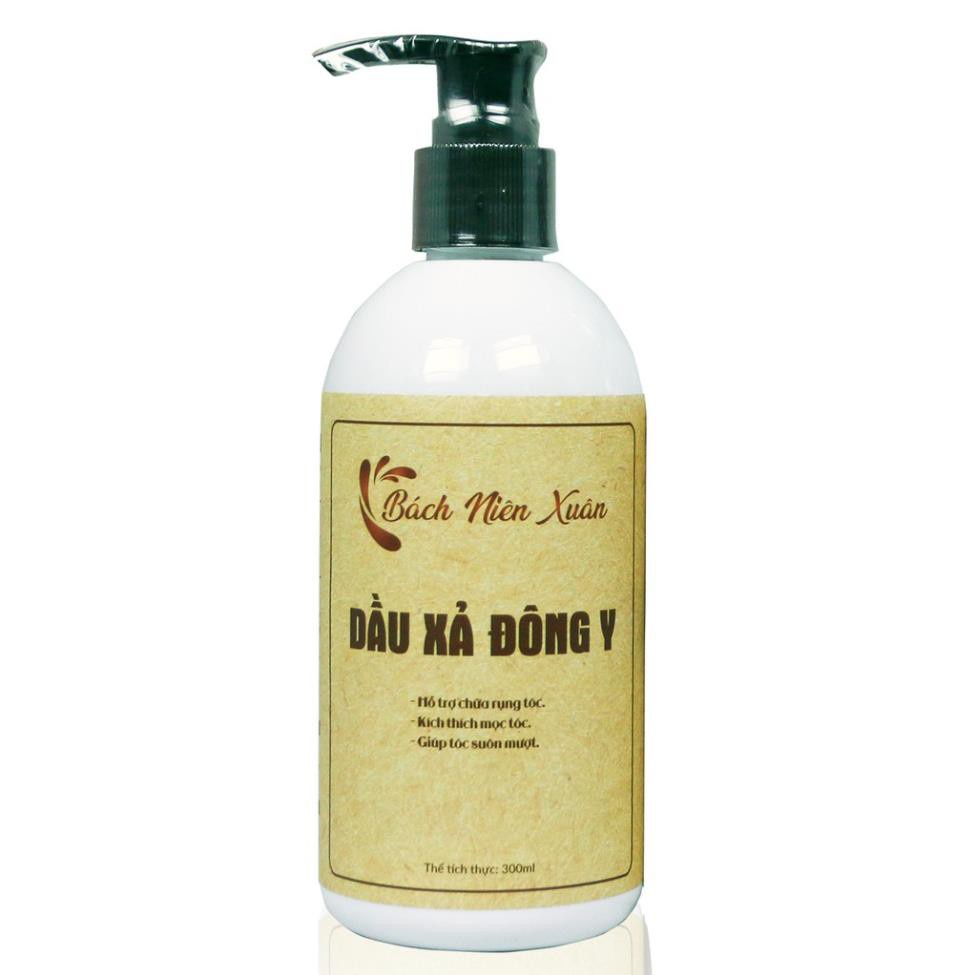 Bộ gội xả Bách Niên Xuân chai trắng giúp tóc mọc nhanh, hạn chế tóc bạc