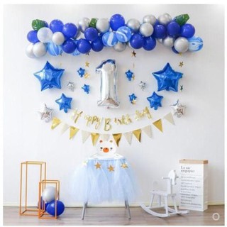 Set bóng trang trí sinh nhật đầy đủ như ảnh