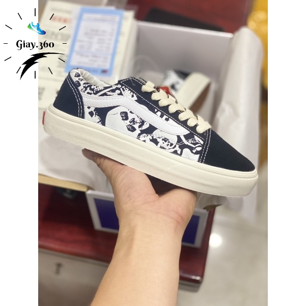 Giày vans đầu lâu,giày thể thao nam nữ vans old skool bản đầu lâu ful box