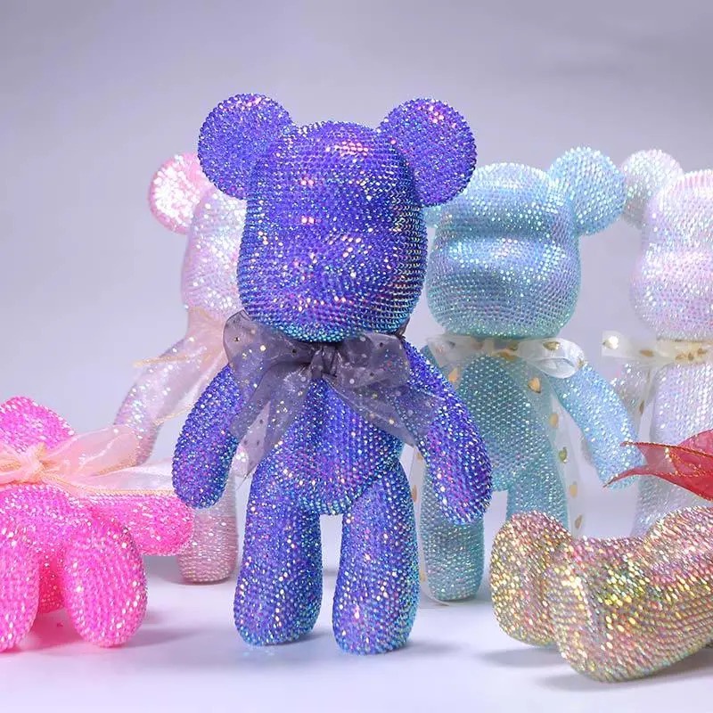 Bộ Dụng Cụ Đính Đá Hình Gấu Bông 23cm Diy