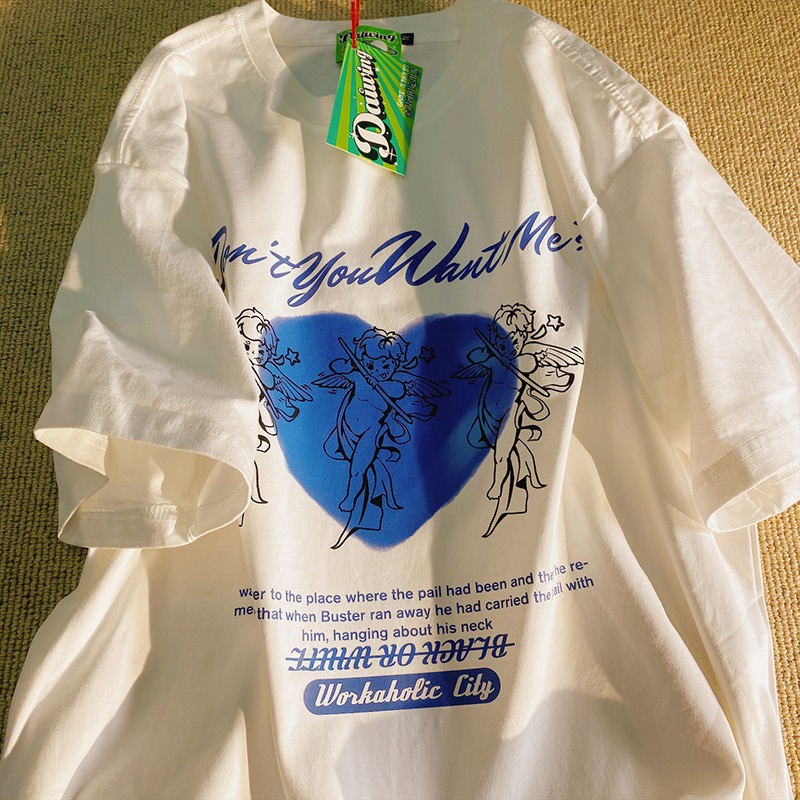 NRVP Áo Thun Tay Ngắn Cổ Tròn Thời Trang Mùa Hè Phong Cách Hàn Quốc Mới