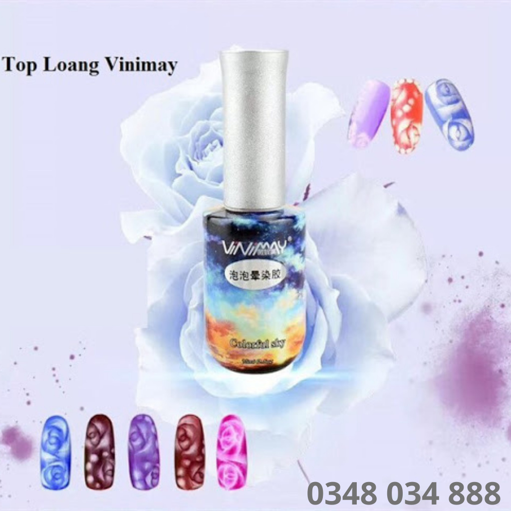 Top loang vinimay , gel tạo loang