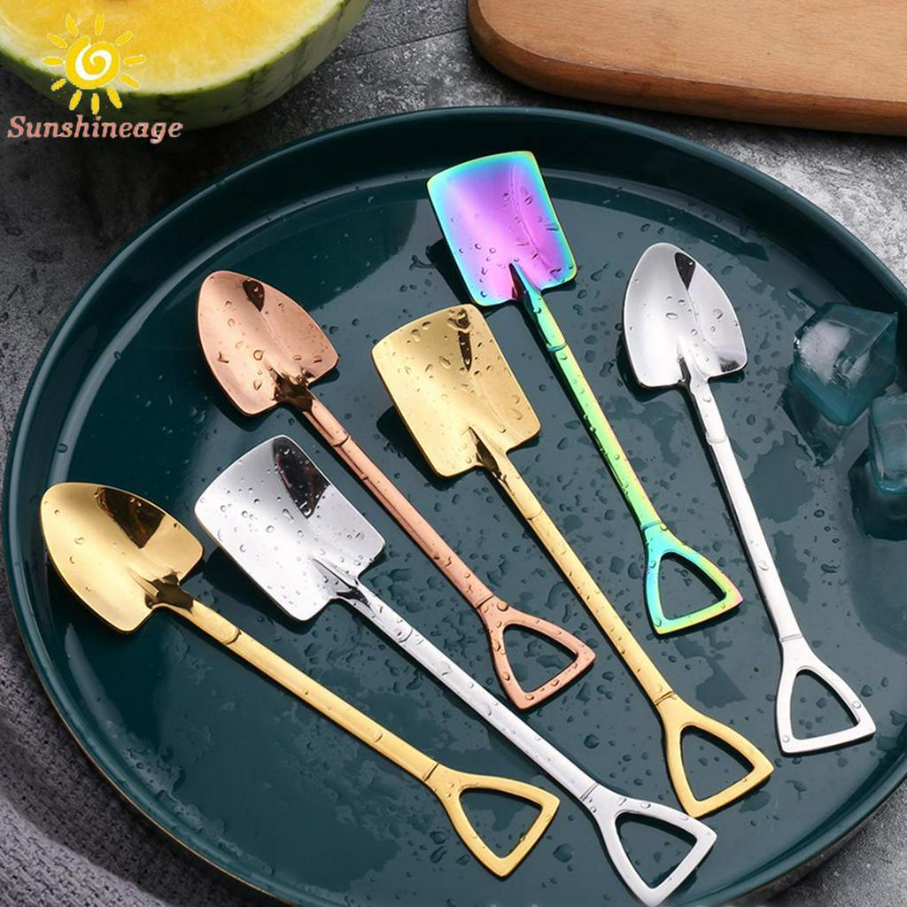 Set 2 Muỗng Cà Phê Hình Xẻng Độc Đáo