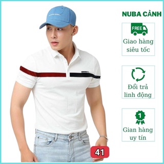 Áo thun cổ nam phong cách hàn quốc, áo phông ali 41