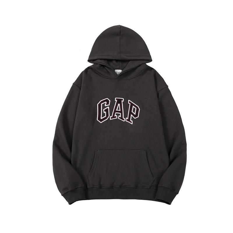 Áo hoodie tay dài thêu chữ GAP chất liệu cotton phong cách thể thao thời trang cho nam và nữ | BigBuy360 - bigbuy360.vn