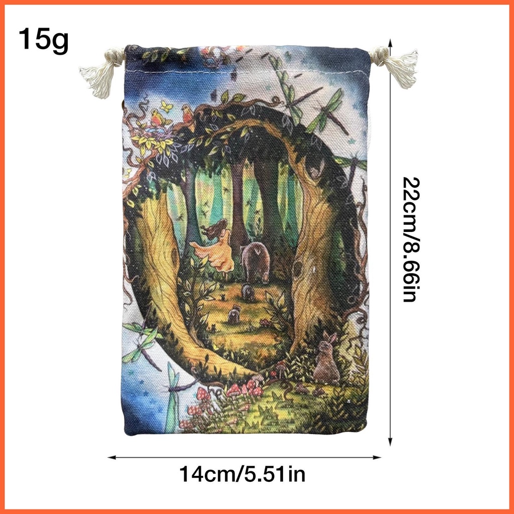 Túi Dây Rút Đựng Bài Tarot 14x22cm Tiện Dụng